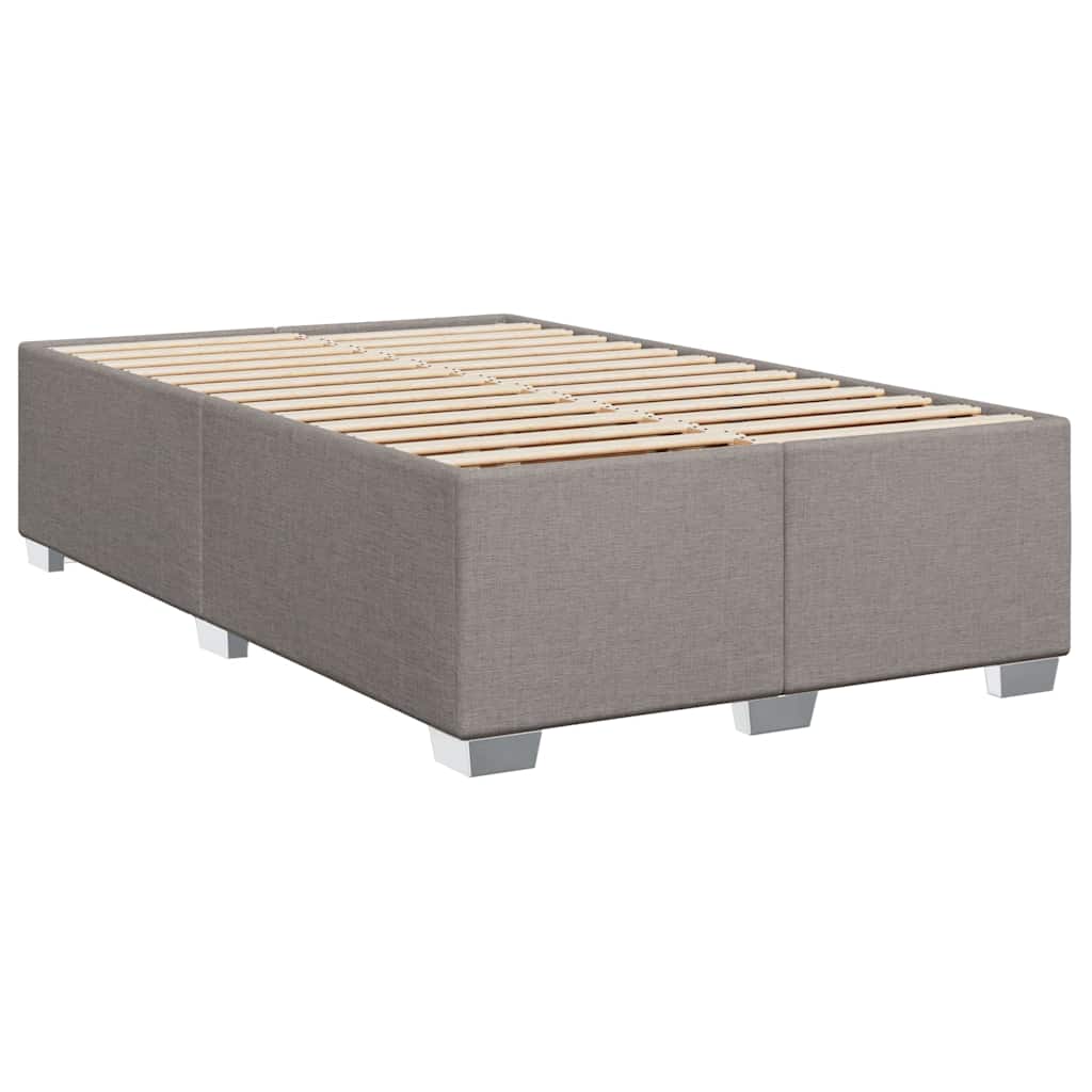 Boxspring met matras stof taupe 120x190 cm is nu te koop bij PeponiXL, paradijselijk wonen!