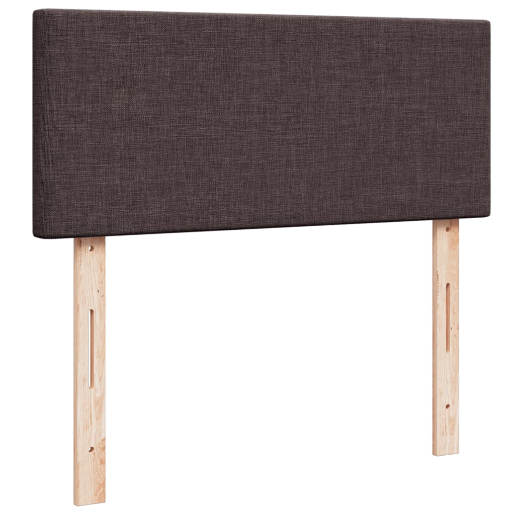 Boxspring met matras stof donkerbruin 120x200 cm is nu te koop bij PeponiXL, paradijselijk wonen!