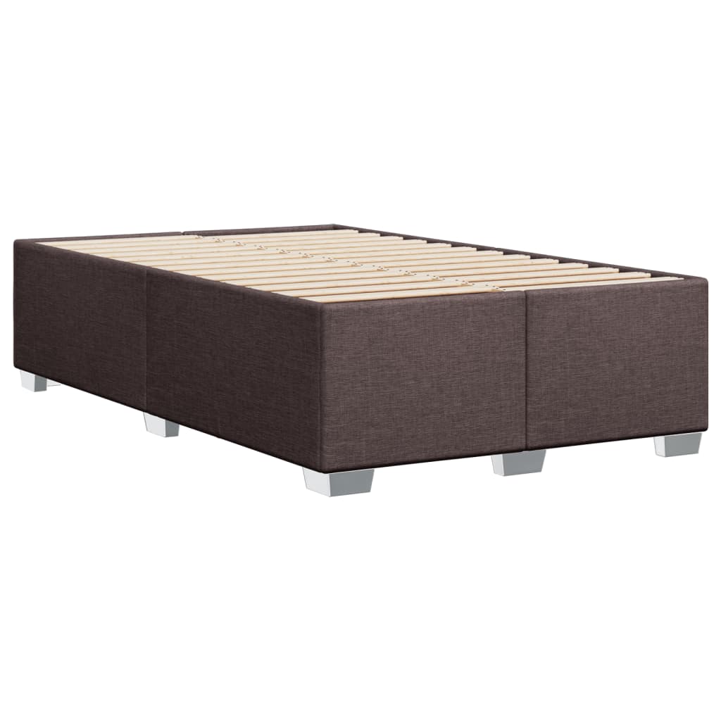 Boxspring met matras stof donkerbruin 120x200 cm is nu te koop bij PeponiXL, paradijselijk wonen!