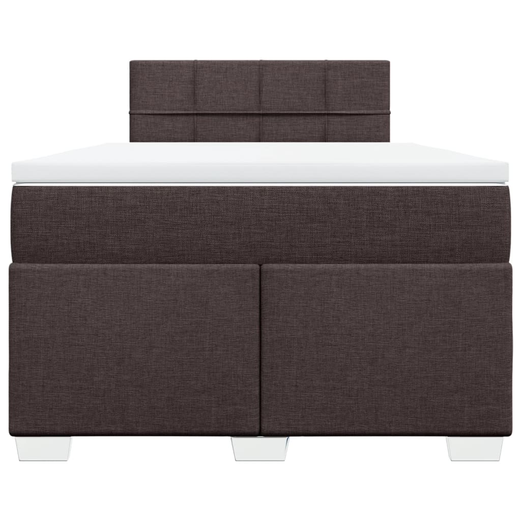 Boxspring met matras stof donkerbruin 120x200 cm is nu te koop bij PeponiXL, paradijselijk wonen!