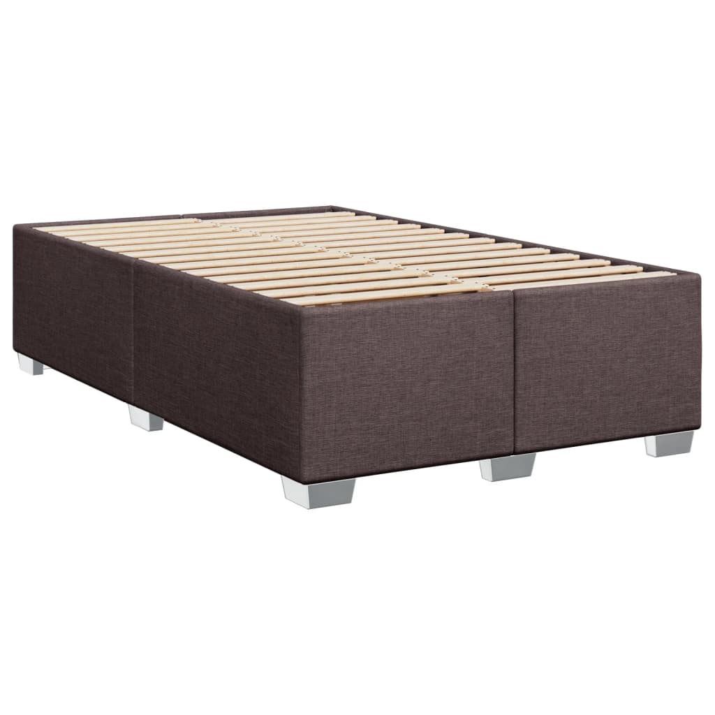 Boxspring met matras stof donkerbruin 120x200 cm is nu te koop bij PeponiXL, paradijselijk wonen!