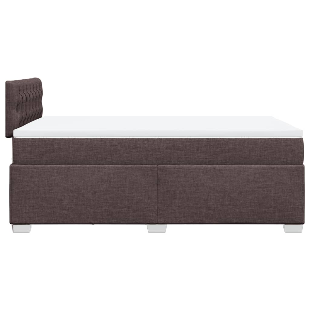 Boxspring met matras stof donkerbruin 120x200 cm is nu te koop bij PeponiXL, paradijselijk wonen!