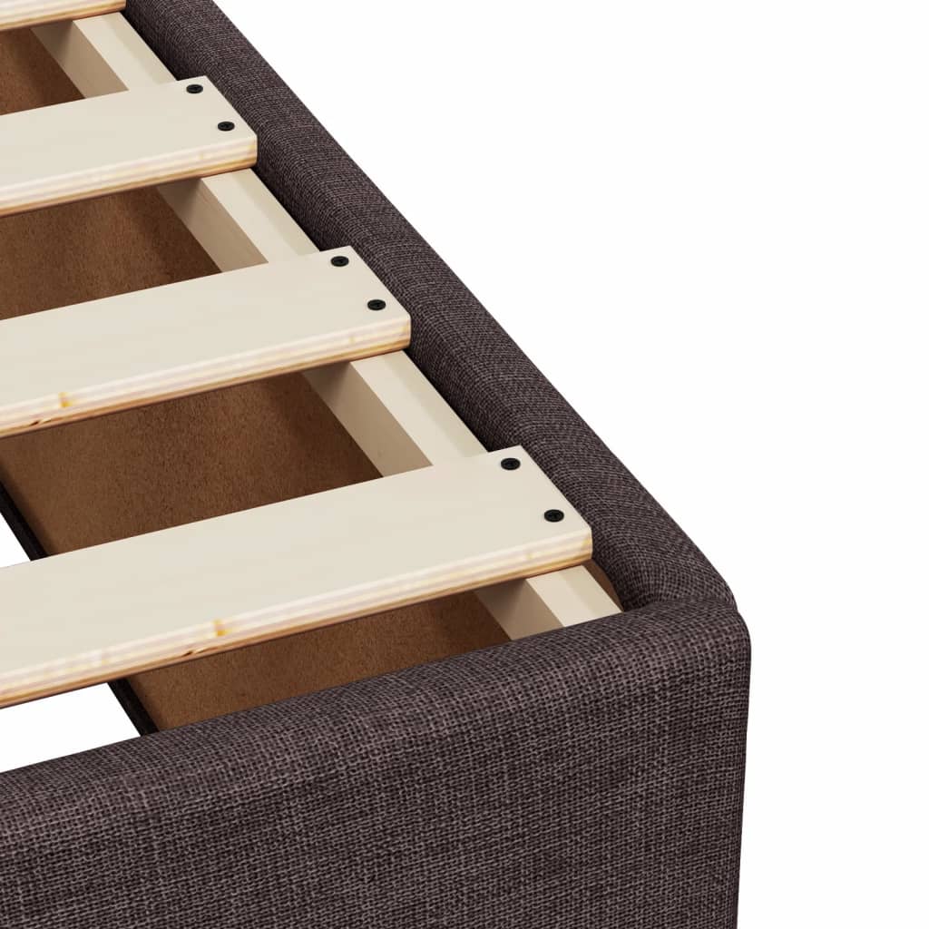 Boxspring met matras stof donkerbruin 120x200 cm is nu te koop bij PeponiXL, paradijselijk wonen!