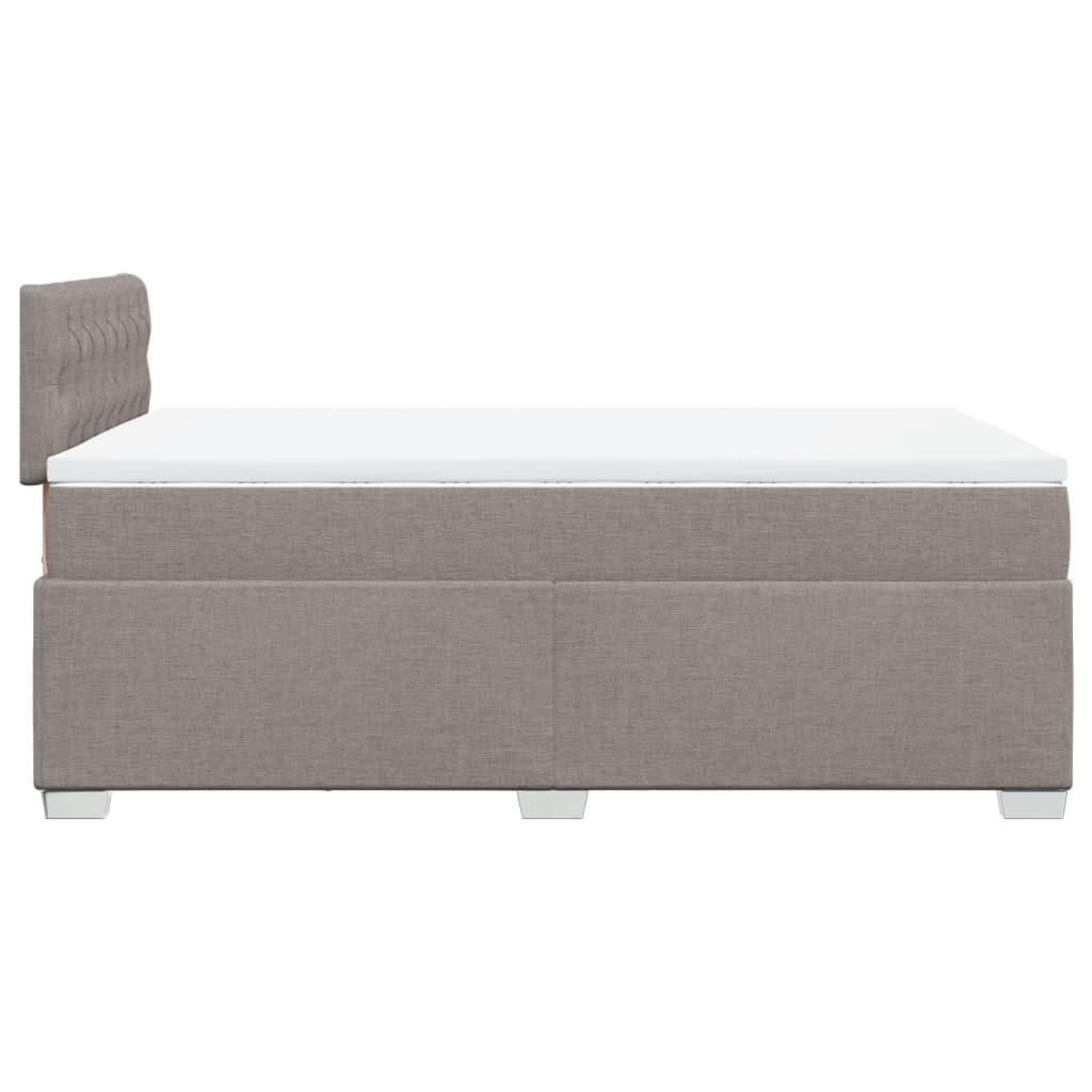 Boxspring met matras stof taupe 120x200 cm is nu te koop bij PeponiXL, paradijselijk wonen!