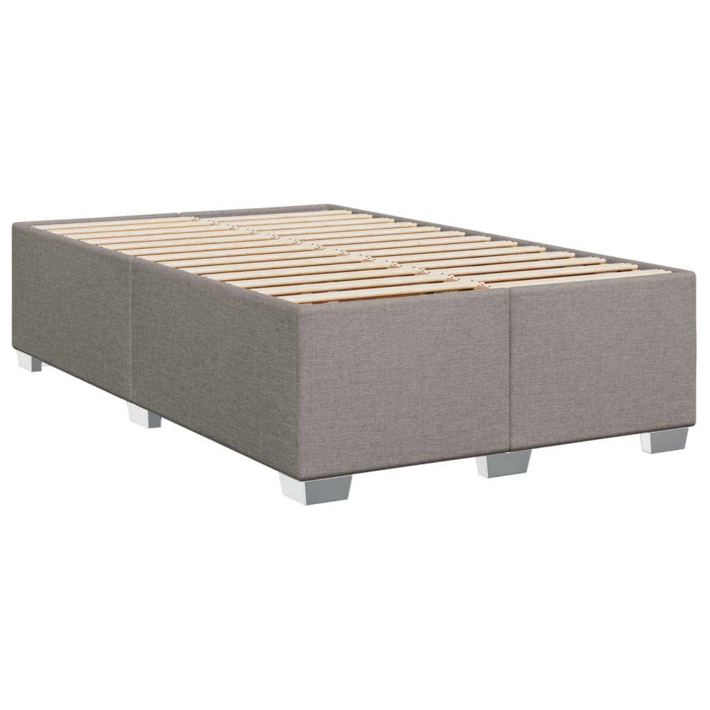 Boxspring met matras stof taupe 120x200 cm is nu te koop bij PeponiXL, paradijselijk wonen!