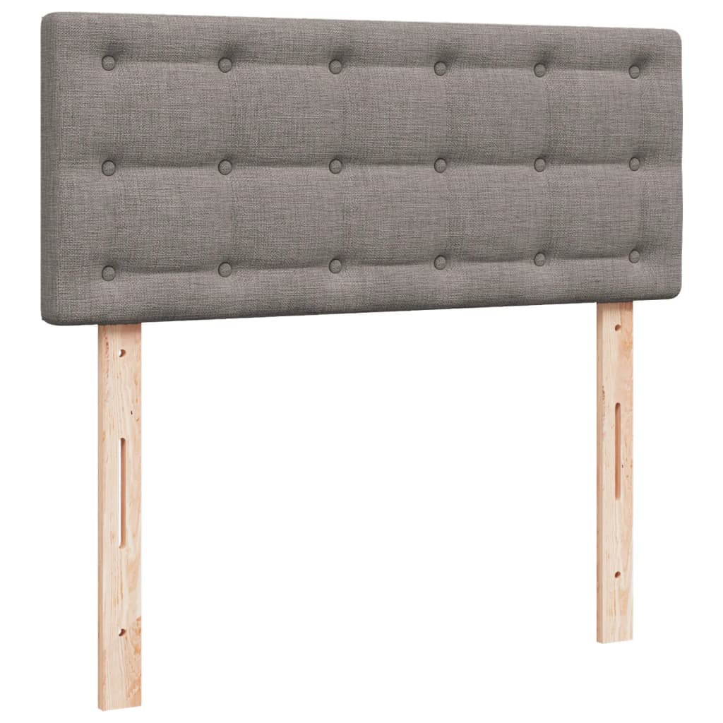 Boxspring met matras stof taupe 120x200 cm is nu te koop bij PeponiXL, paradijselijk wonen!