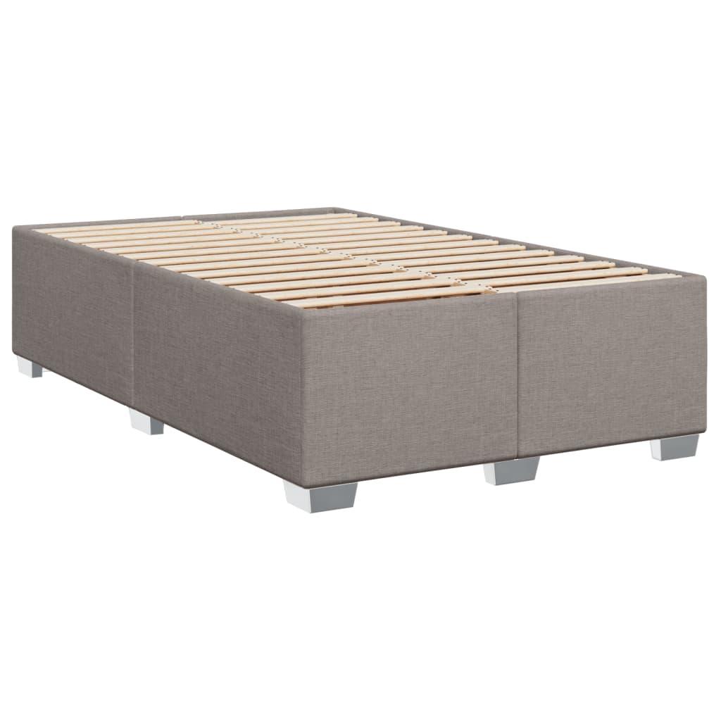 Boxspring met matras stof taupe 120x200 cm is nu te koop bij PeponiXL, paradijselijk wonen!
