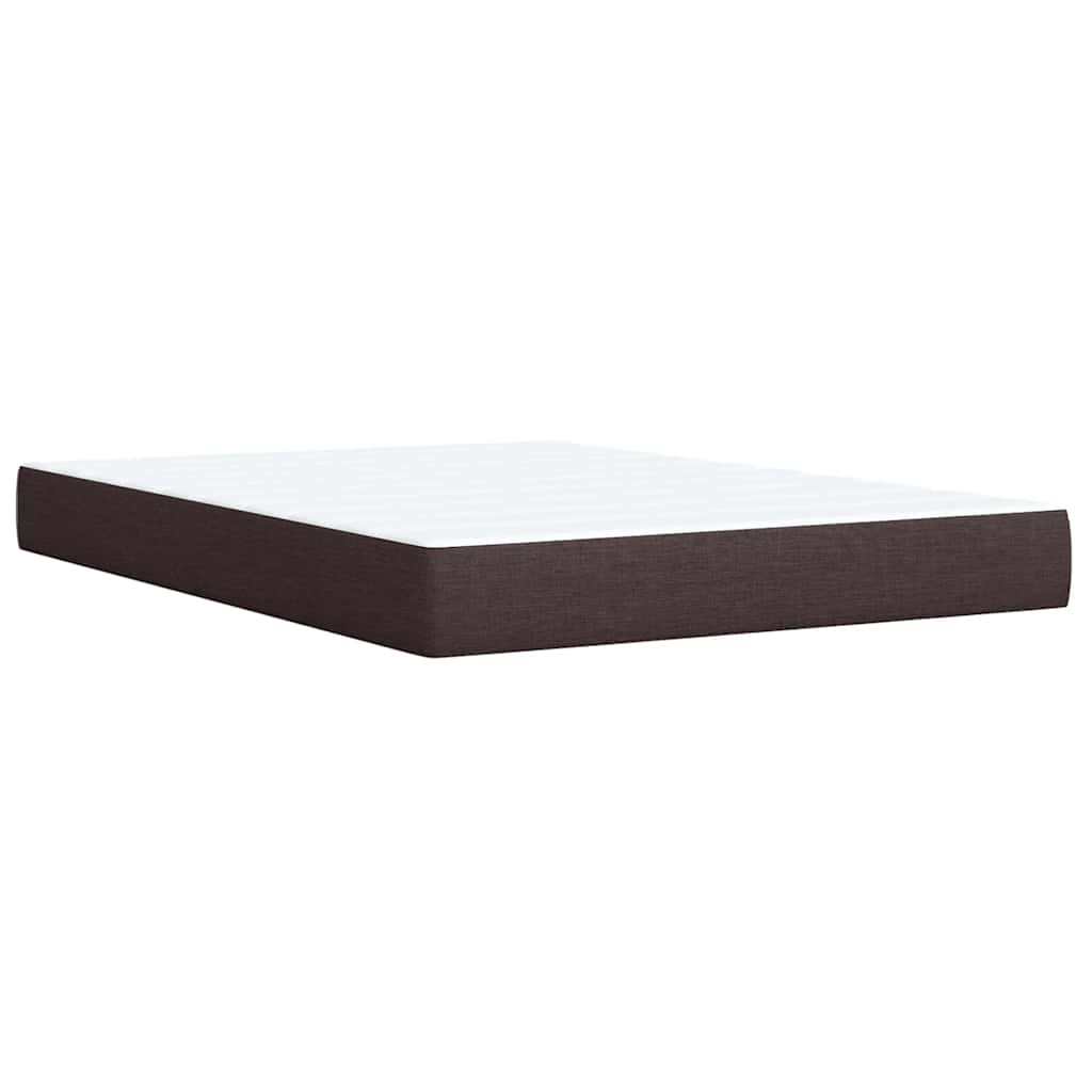Boxspring met matras stof donkerbruin 140x190 cm is nu te koop bij PeponiXL, paradijselijk wonen!