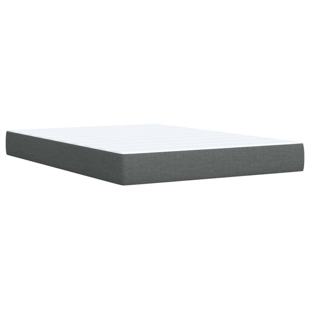 Boxspring met matras stof donkergrijs 140x190 cm is nu te koop bij PeponiXL, paradijselijk wonen!
