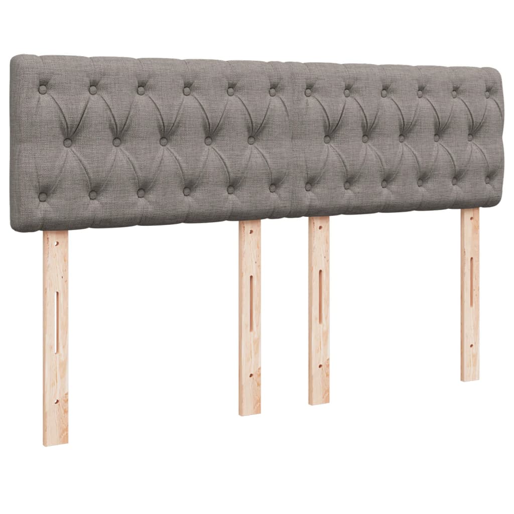 Boxspring met matras stof taupe 140x190 cm is nu te koop bij PeponiXL, paradijselijk wonen!