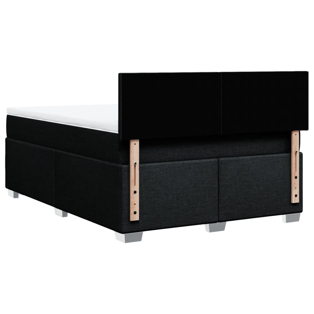 Boxspring met matras stof zwart 140x200 cm is nu te koop bij PeponiXL, paradijselijk wonen!