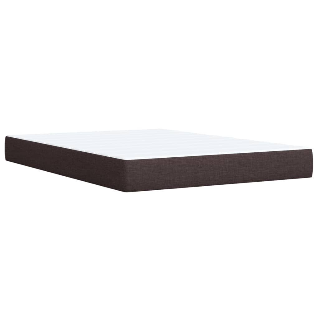 Boxspring met matras stof donkerbruin 140x200 cm is nu te koop bij PeponiXL, paradijselijk wonen!