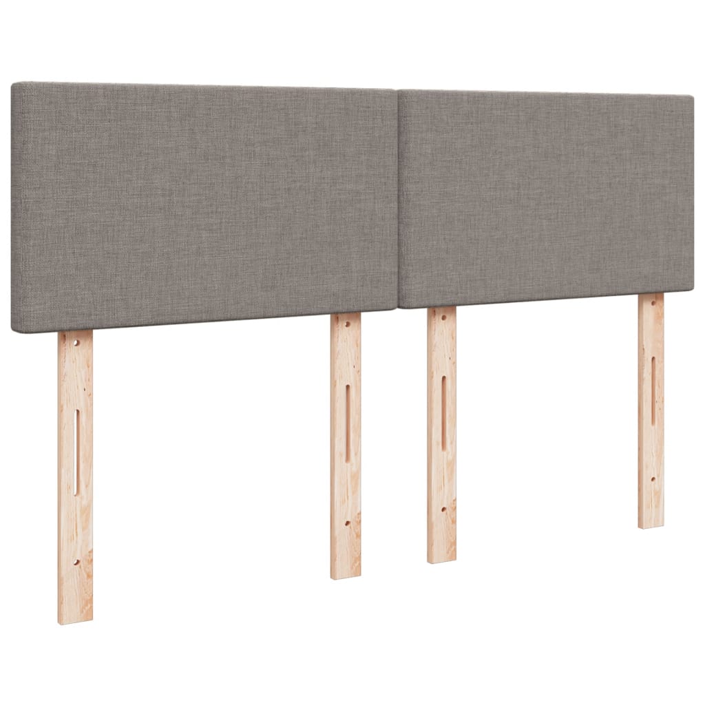 Boxspring met matras stof taupe 140x200 cm is nu te koop bij PeponiXL, paradijselijk wonen!