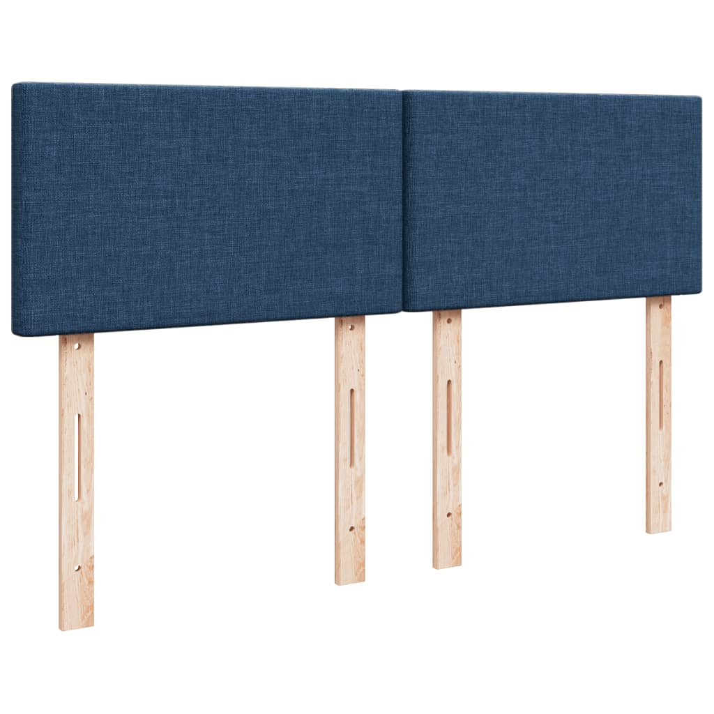 Boxspring met matras stof blauw 140x200 cm is nu te koop bij PeponiXL, paradijselijk wonen!