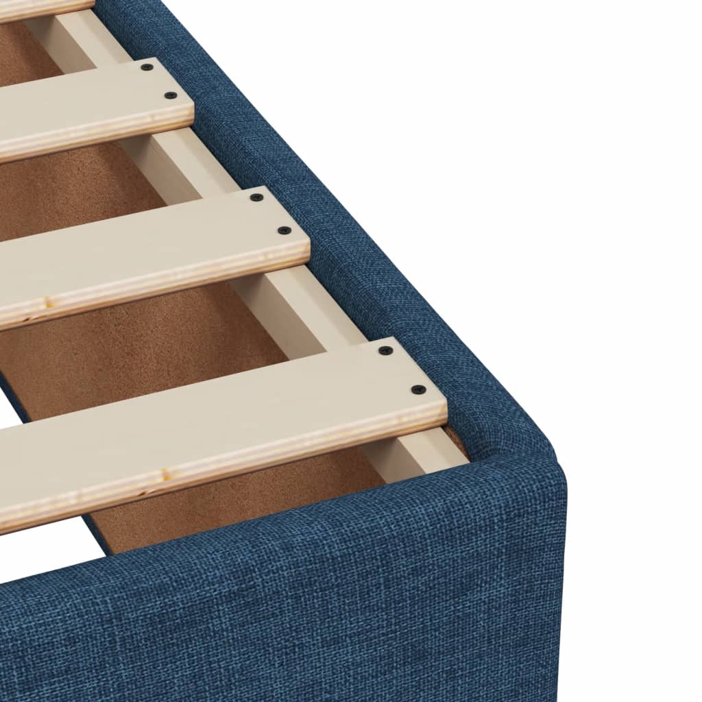 Boxspring met matras stof blauw 140x200 cm is nu te koop bij PeponiXL, paradijselijk wonen!