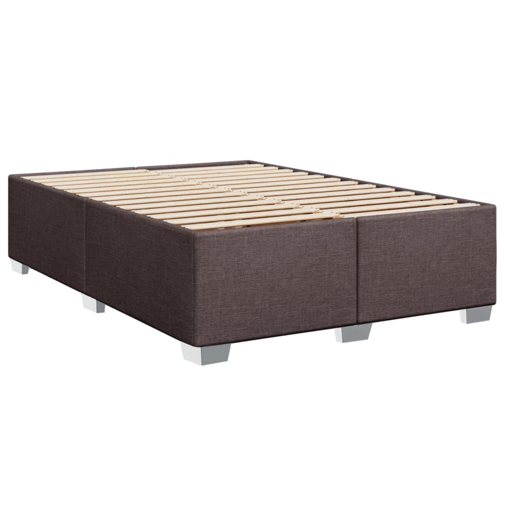 Boxspring met matras stof donkerbruin 140x200 cm is nu te koop bij PeponiXL, paradijselijk wonen!