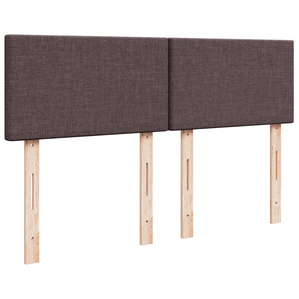 Boxspring met matras stof donkerbruin 160x200 cm is nu te koop bij PeponiXL, paradijselijk wonen!