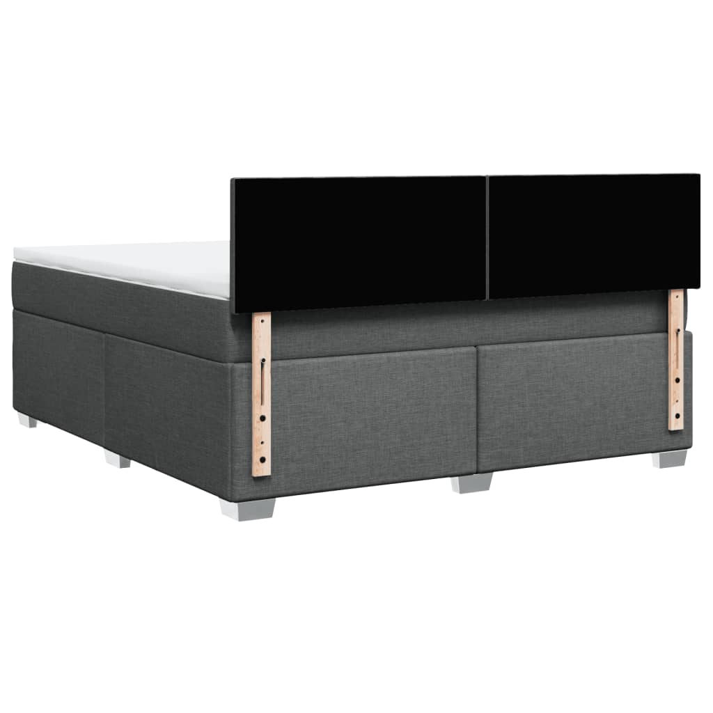 Boxspring met matras stof donkergrijs 180x200 cm is nu te koop bij PeponiXL, paradijselijk wonen!
