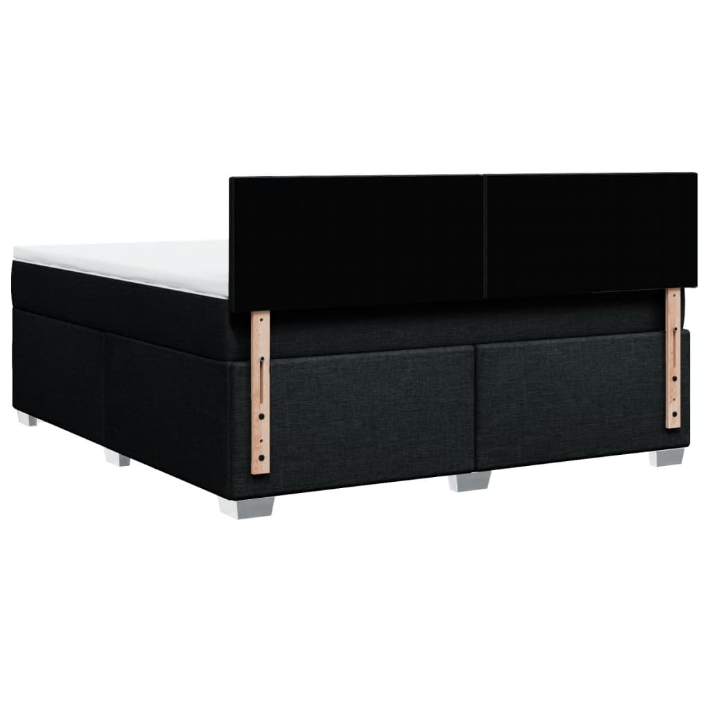 Boxspring met matras stof zwart 180x200 cm is nu te koop bij PeponiXL, paradijselijk wonen!