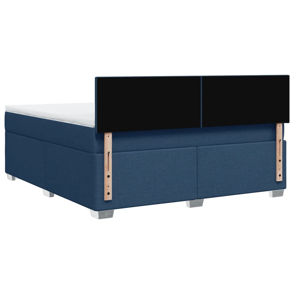 Boxspring met matras stof blauw 180x200 cm is nu te koop bij PeponiXL, paradijselijk wonen!