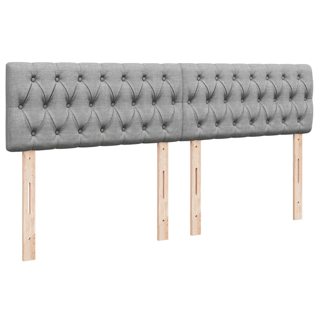 Boxspring met matras stof lichtgrijs 180x200 cm is nu te koop bij PeponiXL, paradijselijk wonen!