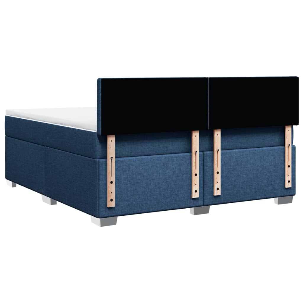 Boxspring met matras stof blauw 180x200 cm is nu te koop bij PeponiXL, paradijselijk wonen!