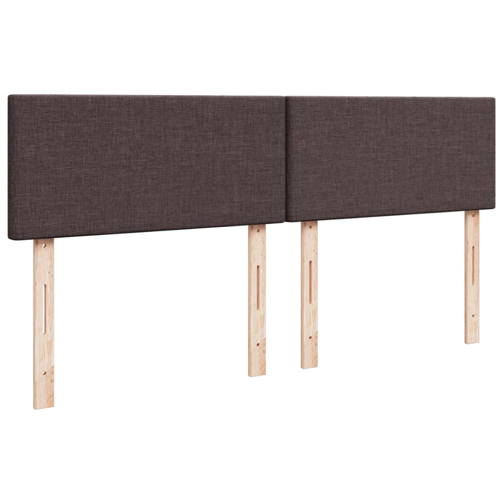 Boxspring met matras stof donkerbruin 200x200 cm is nu te koop bij PeponiXL, paradijselijk wonen!