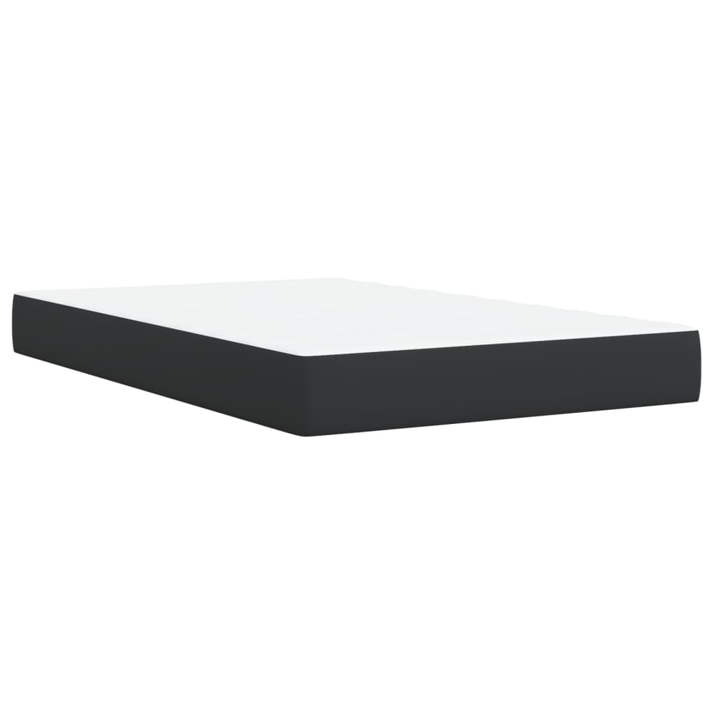 Boxspring met matras kunstleer zwart 120x190 cm is nu te koop bij PeponiXL, paradijselijk wonen!