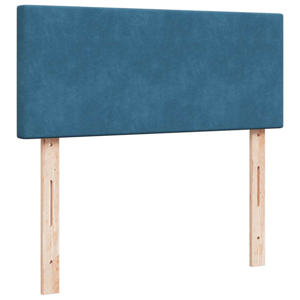 Boxspring met matras fluweel donkerblauw 120x200 cm is nu te koop bij PeponiXL, paradijselijk wonen!