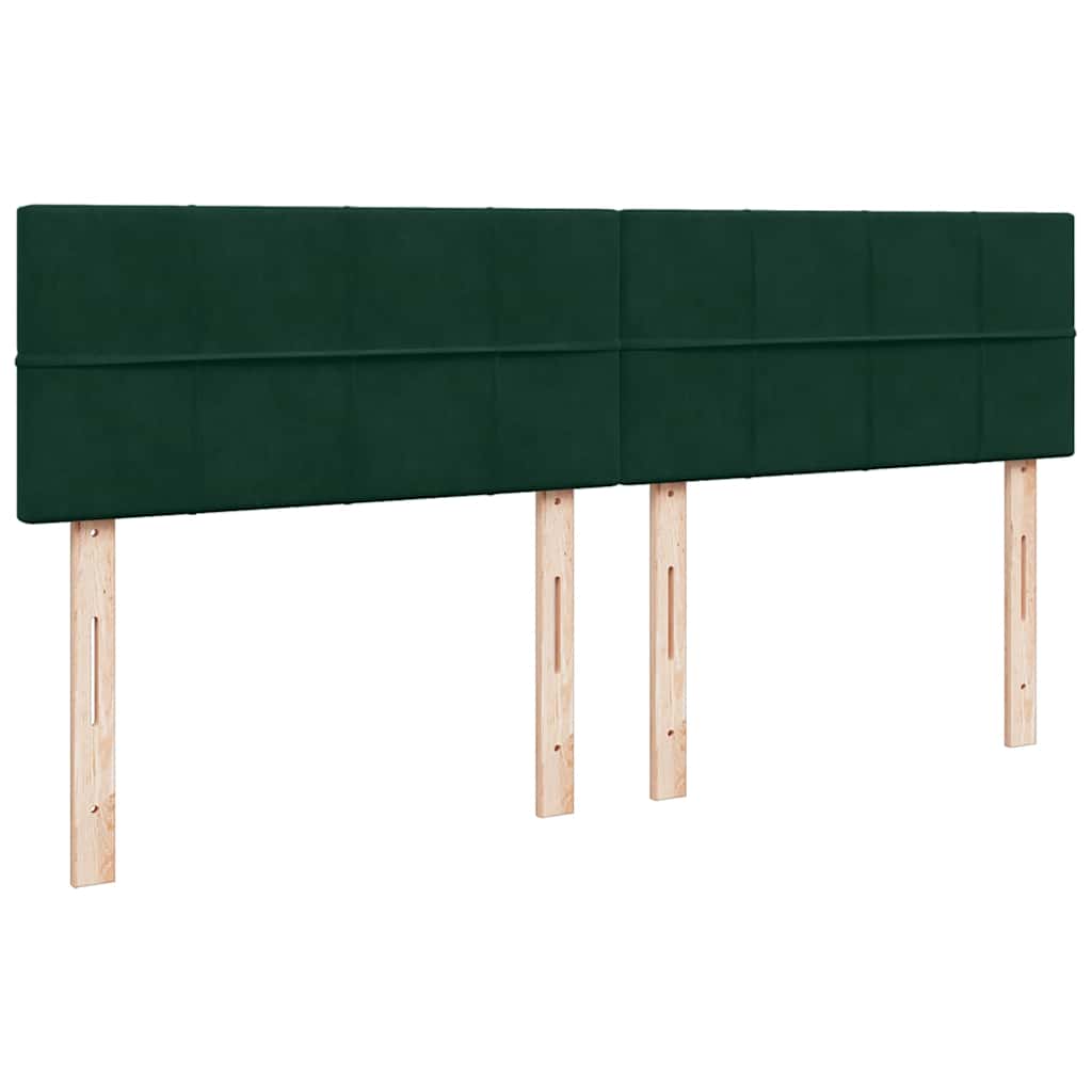 Boxspring met matras fluweel donkergroen 180x200 cm is nu te koop bij PeponiXL, paradijselijk wonen!