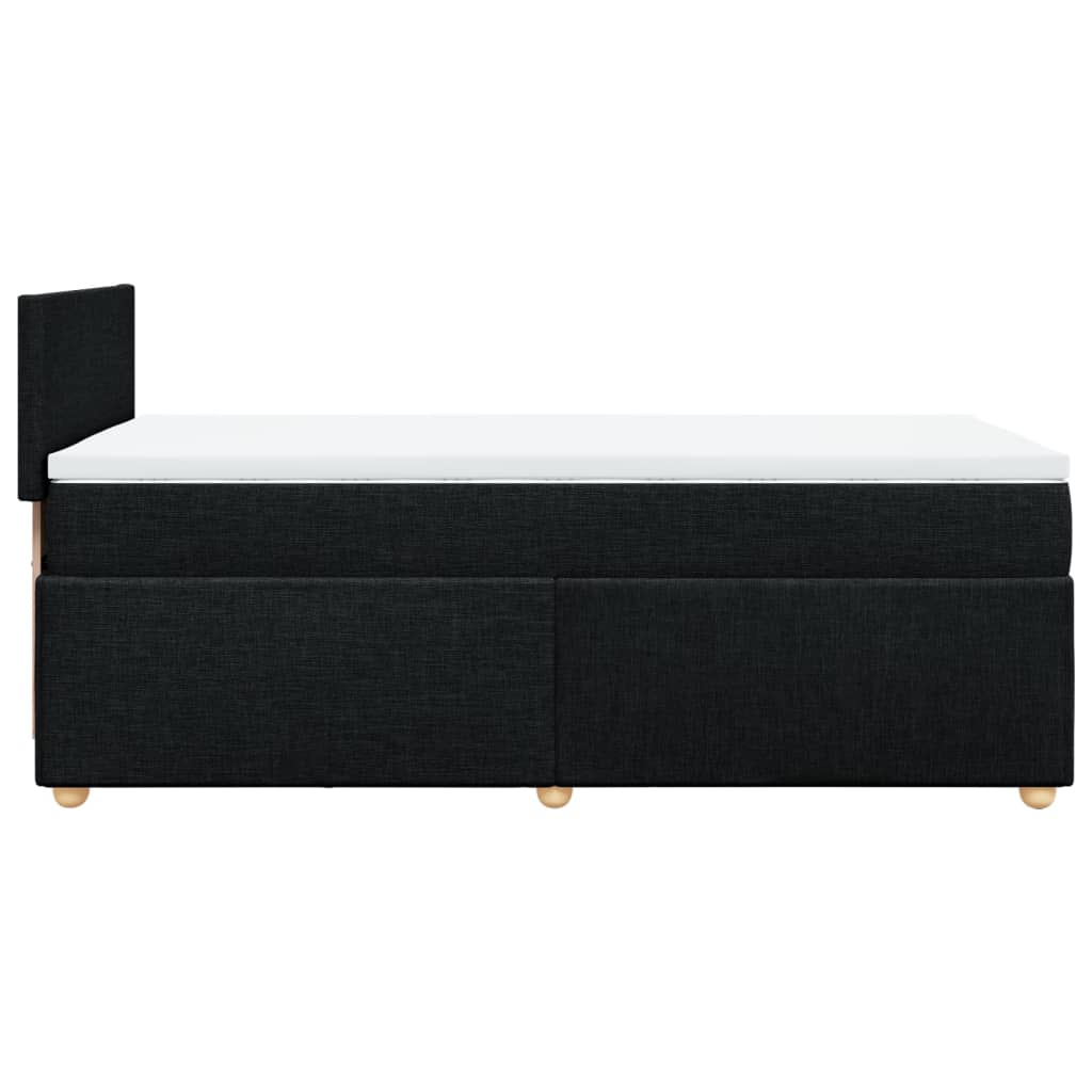 Boxspring met matras stof zwart 80x200 cm is nu te koop bij PeponiXL, paradijselijk wonen!