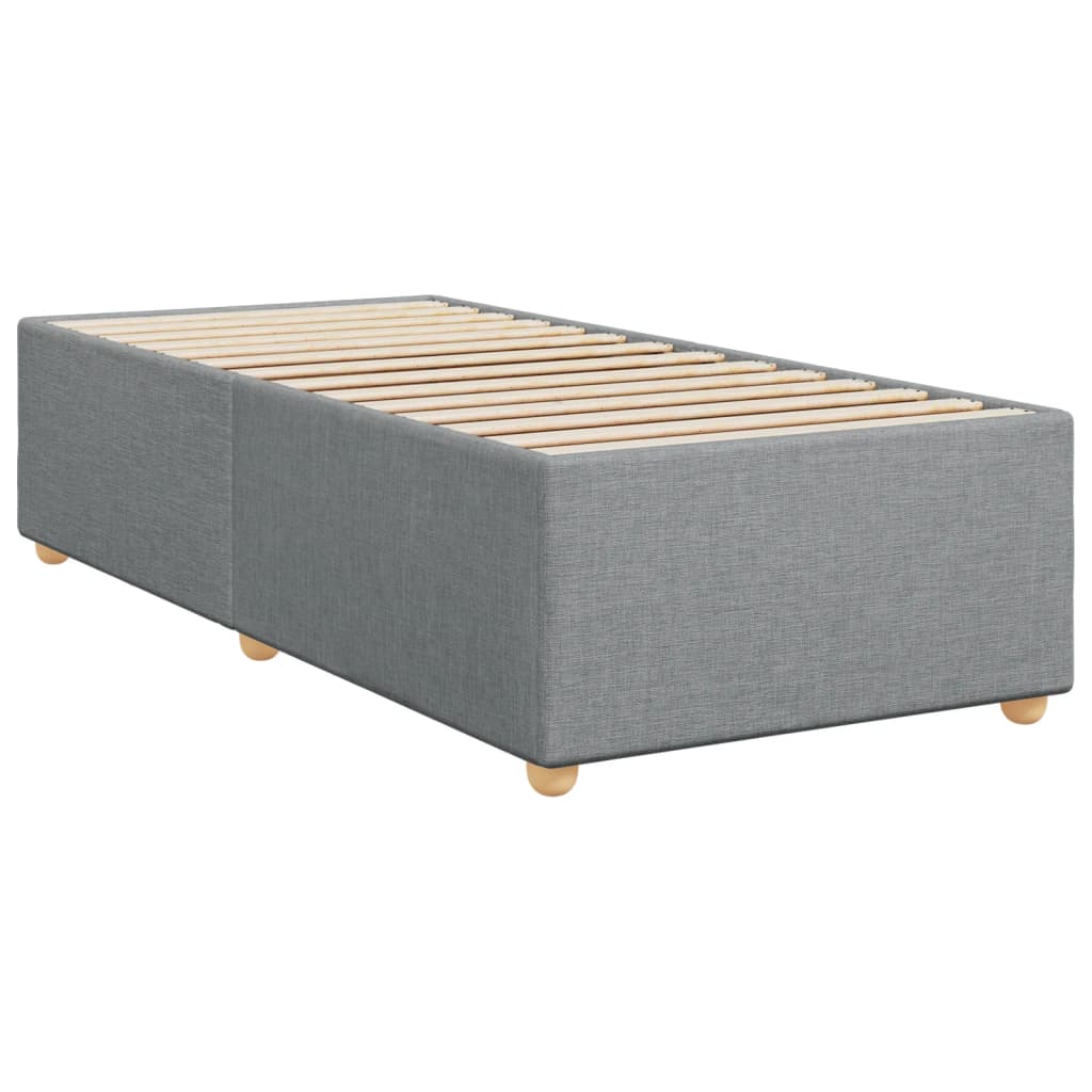 Boxspring met matras stof lichtgrijs 80x200 cm is nu te koop bij PeponiXL, paradijselijk wonen!