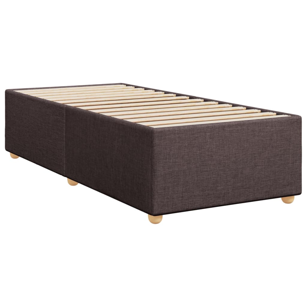 Boxspring met matras stof donkerbruin 80x200 cm is nu te koop bij PeponiXL, paradijselijk wonen!