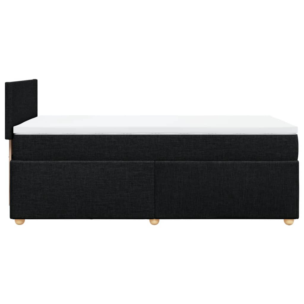 Boxspring met matras stof zwart 90x190 cm is nu te koop bij PeponiXL, paradijselijk wonen!