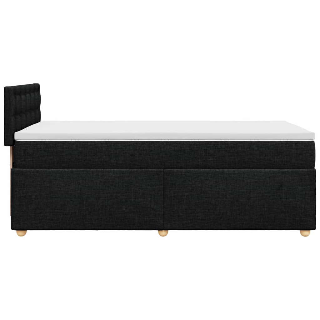 Boxspring met matras stof zwart 90x190 cm is nu te koop bij PeponiXL, paradijselijk wonen!