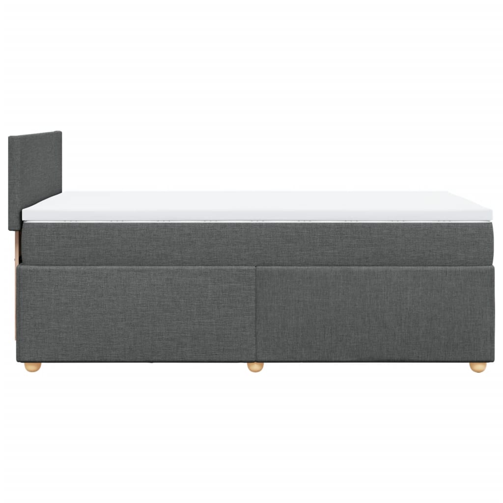 Boxspring met matras stof donkergrijs 90x200 cm is nu te koop bij PeponiXL, paradijselijk wonen!