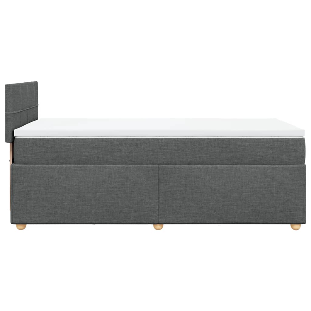 Boxspring met matras stof donkergrijs 90x200 cm is nu te koop bij PeponiXL, paradijselijk wonen!