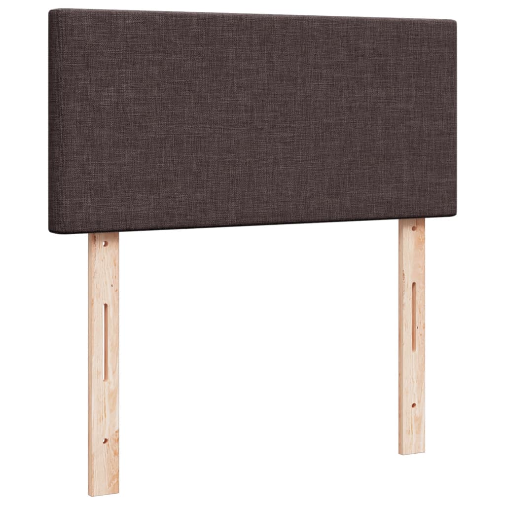 Boxspring met matras stof donkerbruin 100x200 cm is nu te koop bij PeponiXL, paradijselijk wonen!