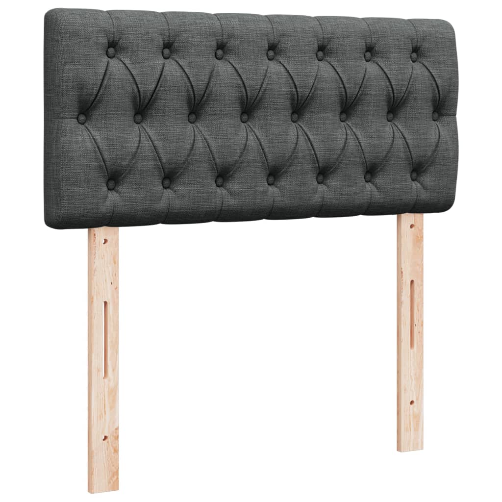 Boxspring met matras stof donkergrijs 100x200 cm is nu te koop bij PeponiXL, paradijselijk wonen!