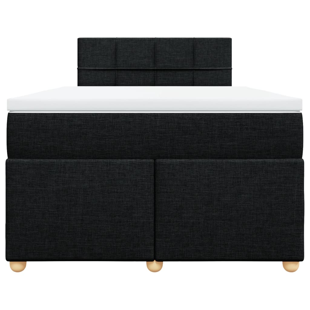 Boxspring met matras stof zwart 120x190 cm is nu te koop bij PeponiXL, paradijselijk wonen!