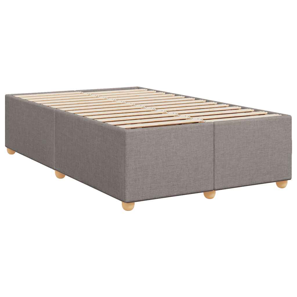 Boxspring met matras stof taupe 120x190 cm is nu te koop bij PeponiXL, paradijselijk wonen!
