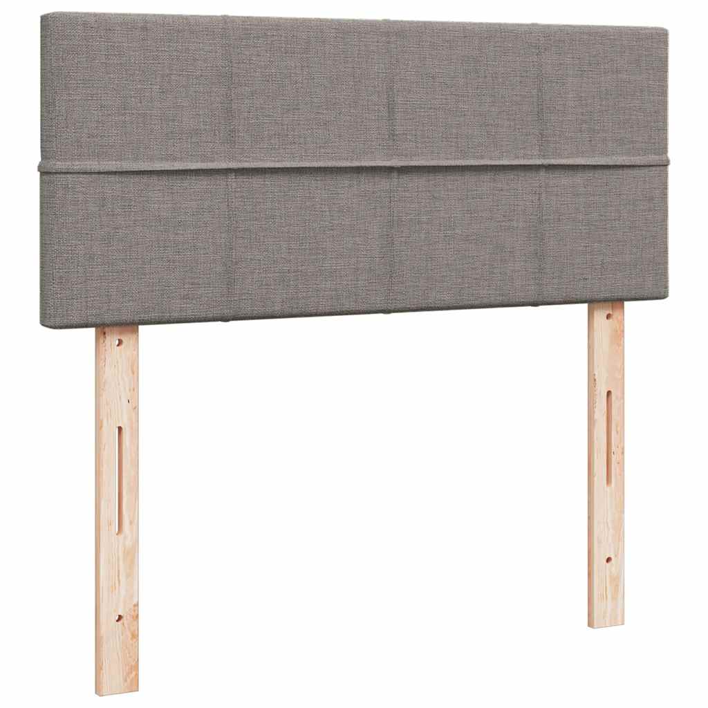 Boxspring met matras stof taupe 120x190 cm is nu te koop bij PeponiXL, paradijselijk wonen!