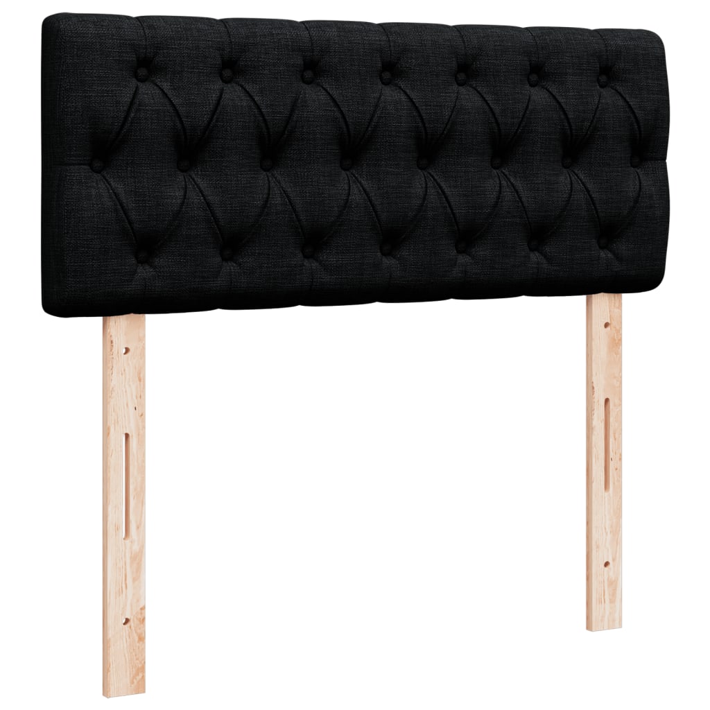 Boxspring met matras stof zwart 120x190 cm is nu te koop bij PeponiXL, paradijselijk wonen!