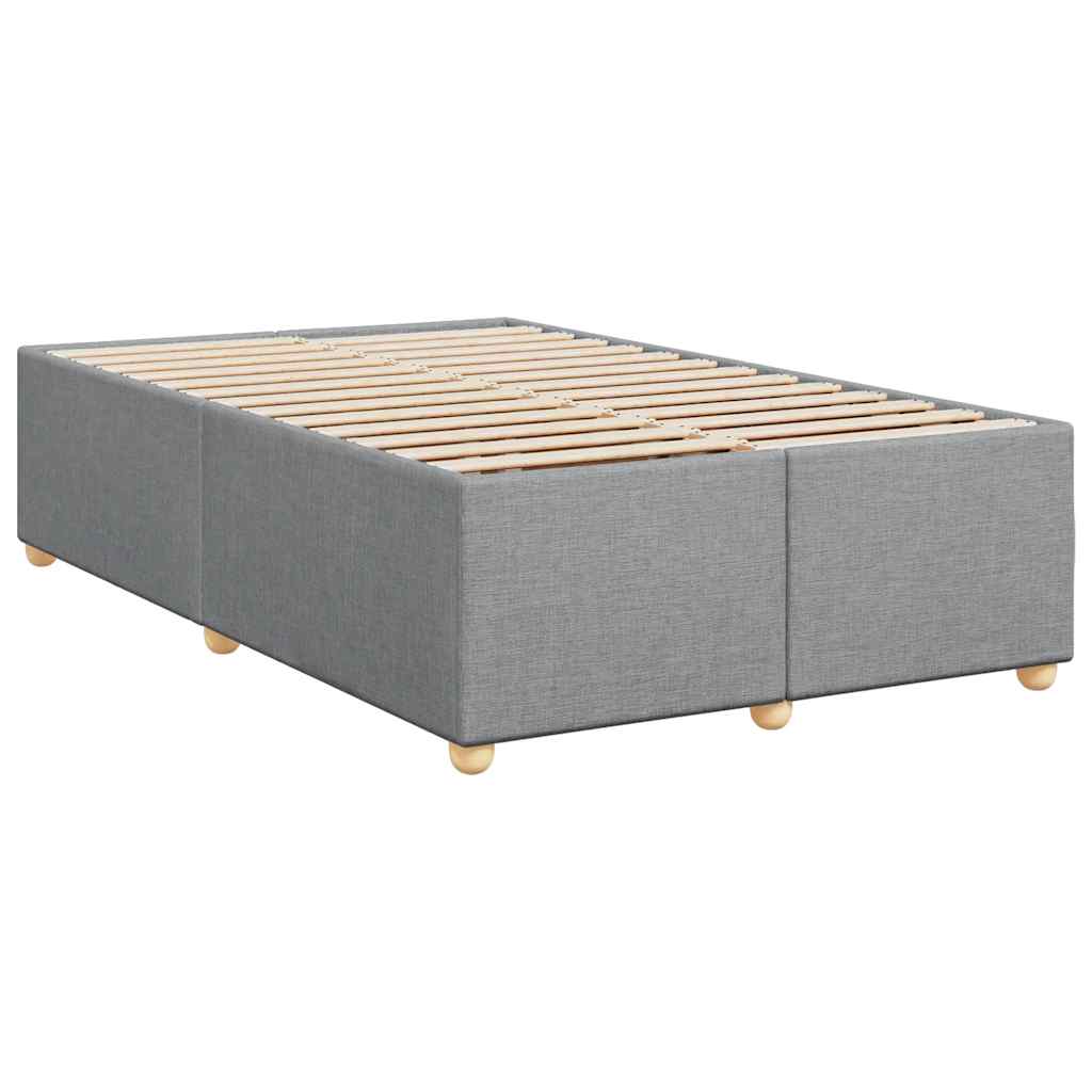 Boxspring met matras stof lichtgrijs 120x190 cm is nu te koop bij PeponiXL, paradijselijk wonen!