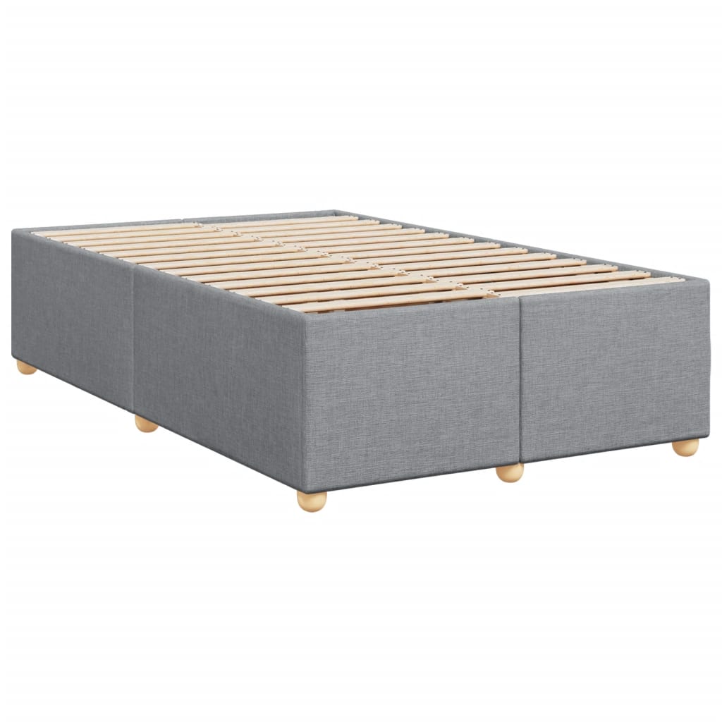 Boxspring met matras stof lichtgrijs 120x200 cm is nu te koop bij PeponiXL, paradijselijk wonen!