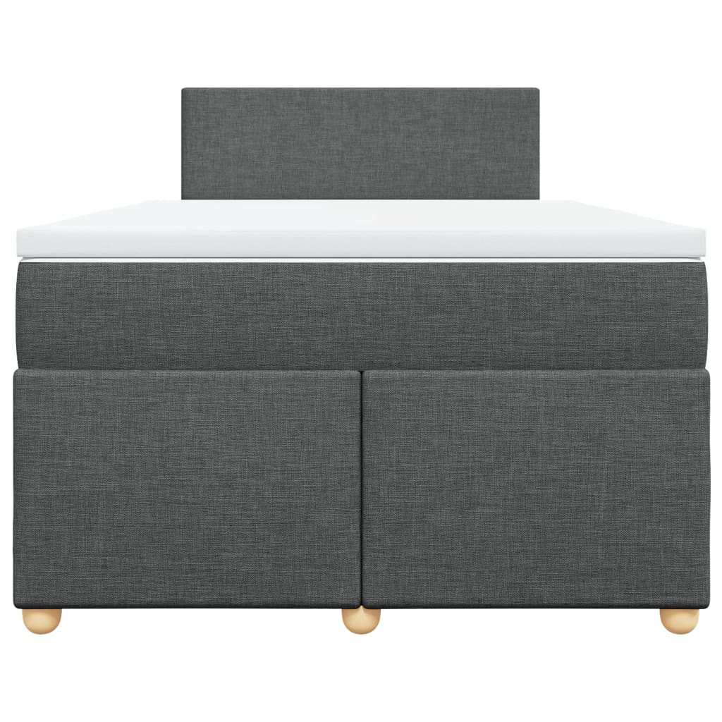 Boxspring met matras stof donkergrijs 120x200 cm is nu te koop bij PeponiXL, paradijselijk wonen!
