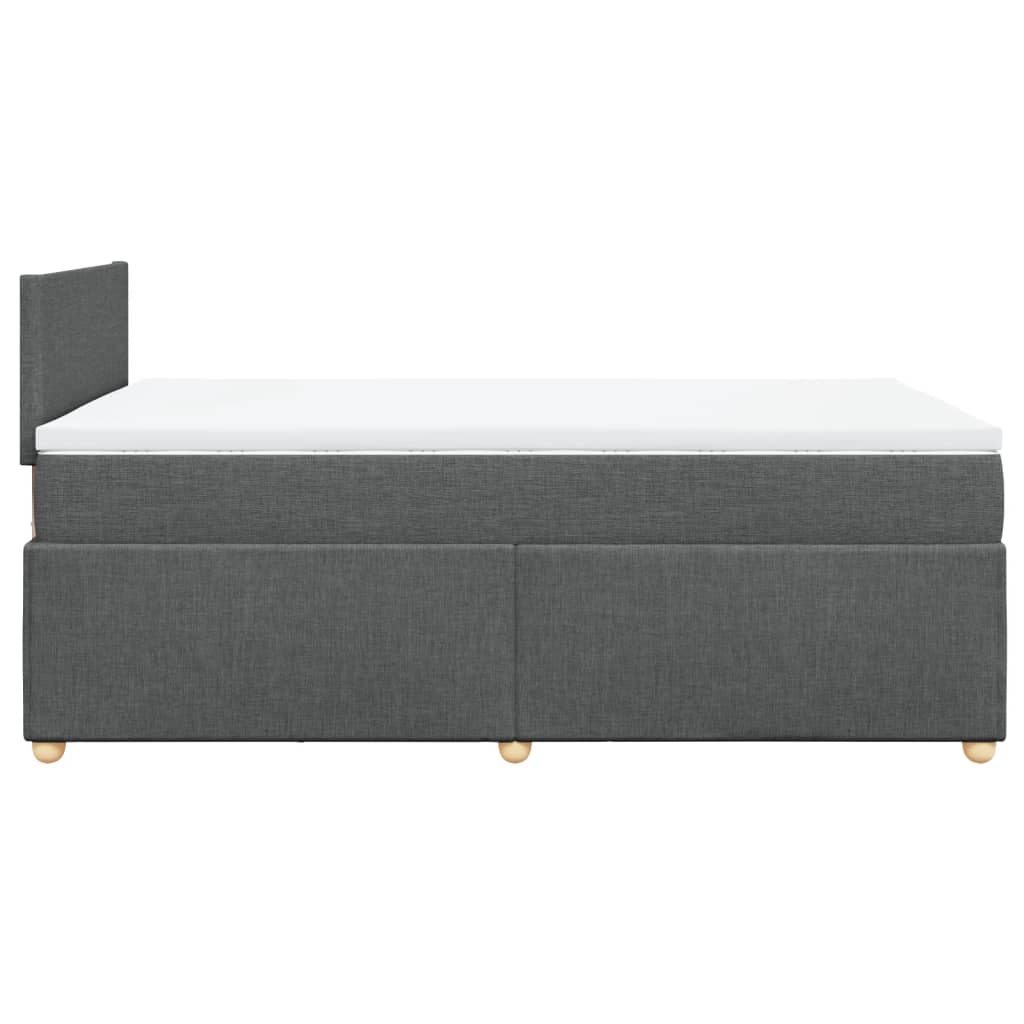 Boxspring met matras stof donkergrijs 120x200 cm is nu te koop bij PeponiXL, paradijselijk wonen!