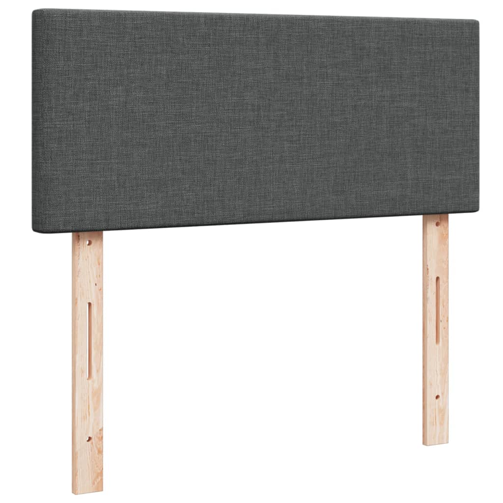 Boxspring met matras stof donkergrijs 120x200 cm is nu te koop bij PeponiXL, paradijselijk wonen!