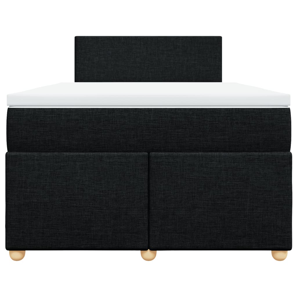 Boxspring met matras stof zwart 120x200 cm is nu te koop bij PeponiXL, paradijselijk wonen!