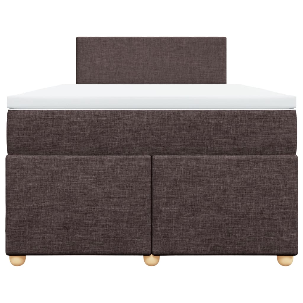 Boxspring met matras stof donkerbruin 120x200 cm is nu te koop bij PeponiXL, paradijselijk wonen!